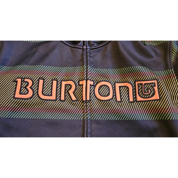 Burton Dryride Full Zip Hoodie Yellow/Red/Green Plaid Mens Large Snowboard - Picture 2 of 11